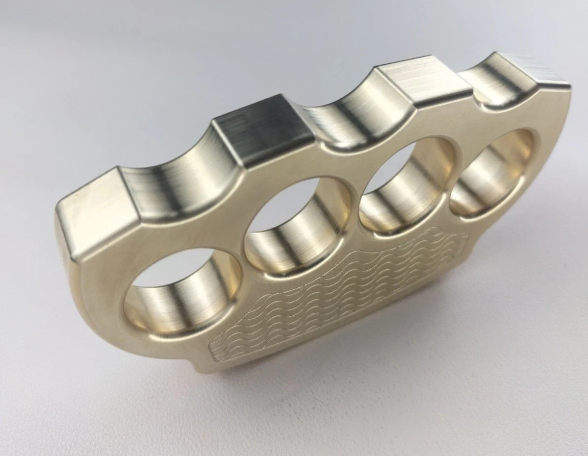 Solid Copper Precision Knuckle Duster Boxing Four Finger Buckle Defense Window Breaker Outdoor EDC Tool - Image 10