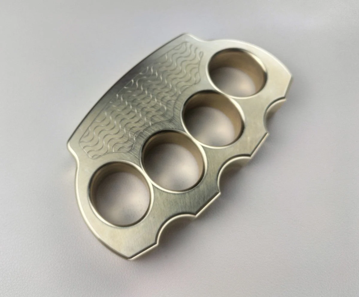 Solid Copper Precision Knuckle Duster Boxing Four Finger Buckle Defense Window Breaker Outdoor EDC Tool - Image 13