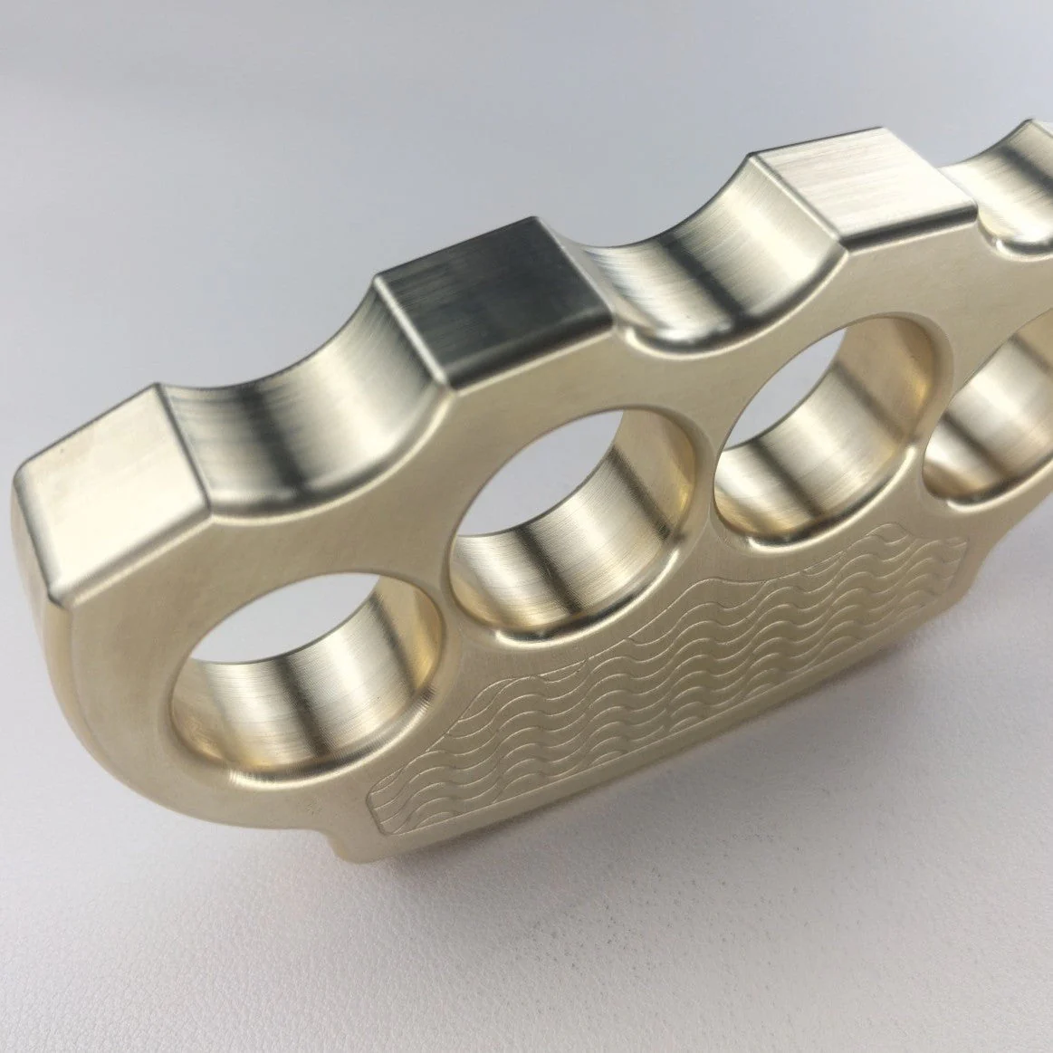 Solid Copper Precision Knuckle Duster Boxing Four Finger Buckle Defense Window Breaker Outdoor EDC Tool - Image 7