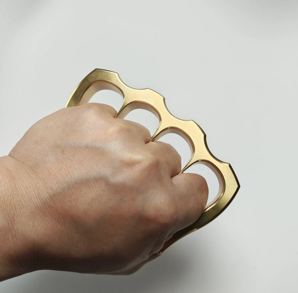 Solid Copper Precision Knuckle Duster Boxing Four Finger Buckle Defense Window Breaker Outdoor EDC Tool - Image 9