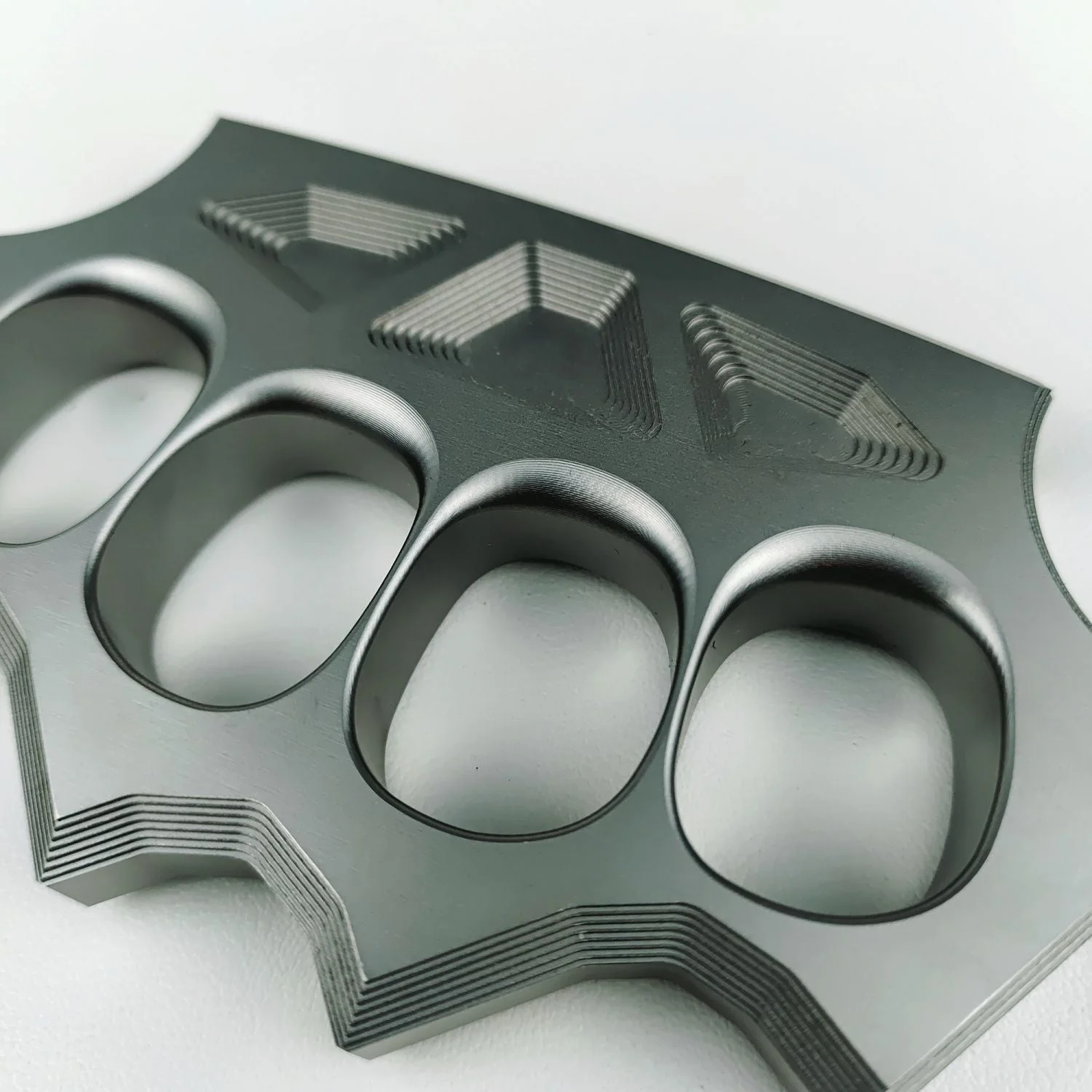Fine Steel Knuckle Duster Four Finger Buckle Self-defense Broken Window Knuckles Boxing Training Combat Gear - Image 8