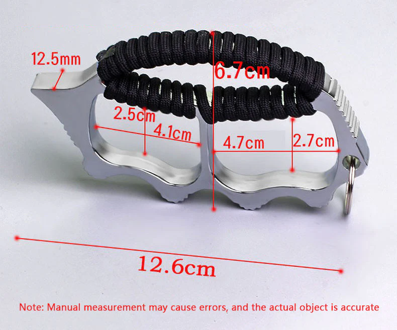 Solid Metal Brass Knuckle Duster Boxing Finger Buckle Self-defense Window Breaker Outdoor Combat Protector EDC Tool - Image 5