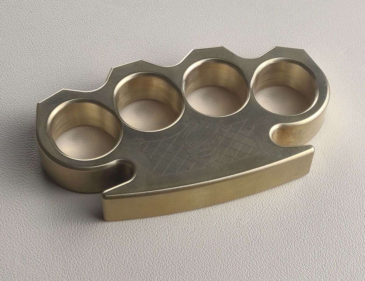 Solid Precision Brass Knuckle Duster Boxing Self Defense Four Finger Buckle Window Breaker Outdoor Camping EDC Tool - Image 5