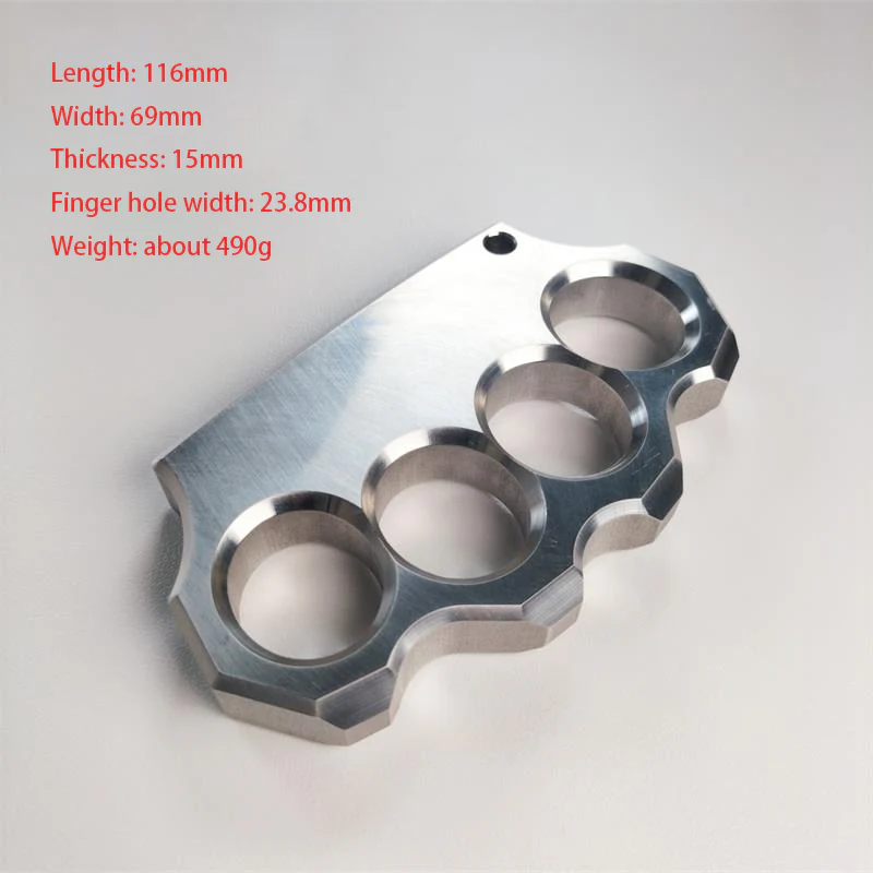 Solid Precision Thickened Knuckle Duster Boxing Self Defense Four Finger Buckle Window Breaker Outdoor Camping EDC Tool - Image 16