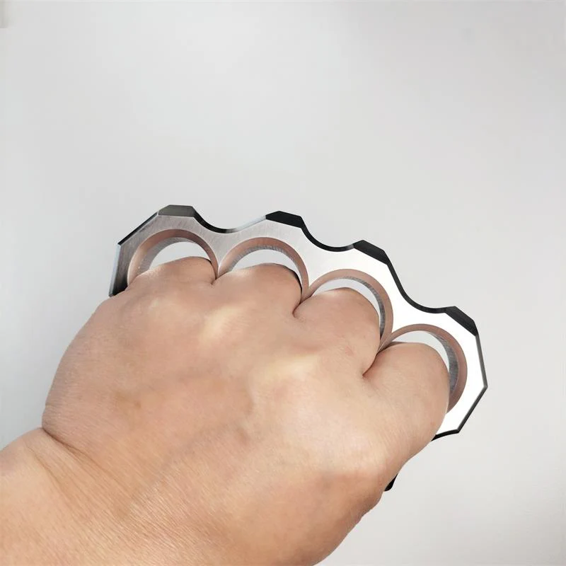 Solid Precision Thickened Knuckle Duster Boxing Self Defense Four Finger Buckle Window Breaker Outdoor Camping EDC Tool - Image 18