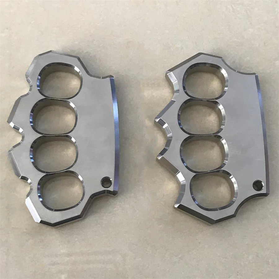 Solid Precision Thickened Knuckle Duster Boxing Self Defense Four Finger Buckle Window Breaker Outdoor Camping EDC Tool - Image 3