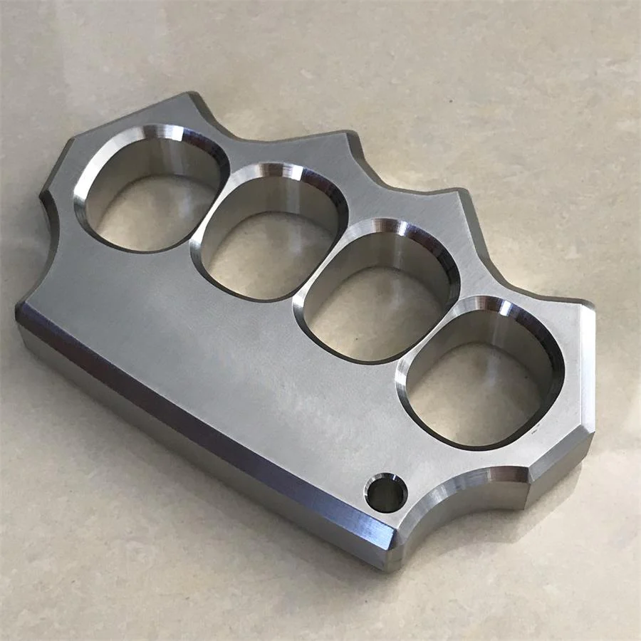 Solid Precision Thickened Knuckle Duster Boxing Self Defense Four Finger Buckle Window Breaker Outdoor Camping EDC Tool - Image 4