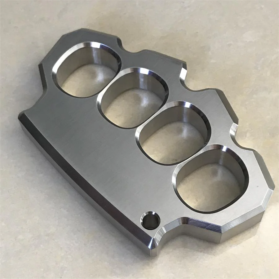Solid Precision Thickened Knuckle Duster Boxing Self Defense Four Finger Buckle Window Breaker Outdoor Camping EDC Tool - Image 5