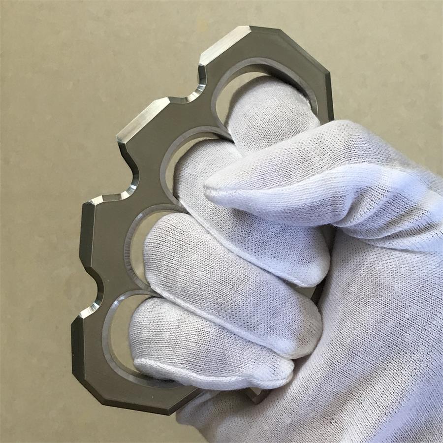 Solid Precision Thickened Knuckle Duster Boxing Self Defense Four Finger Buckle Window Breaker Outdoor Camping EDC Tool - Image 8