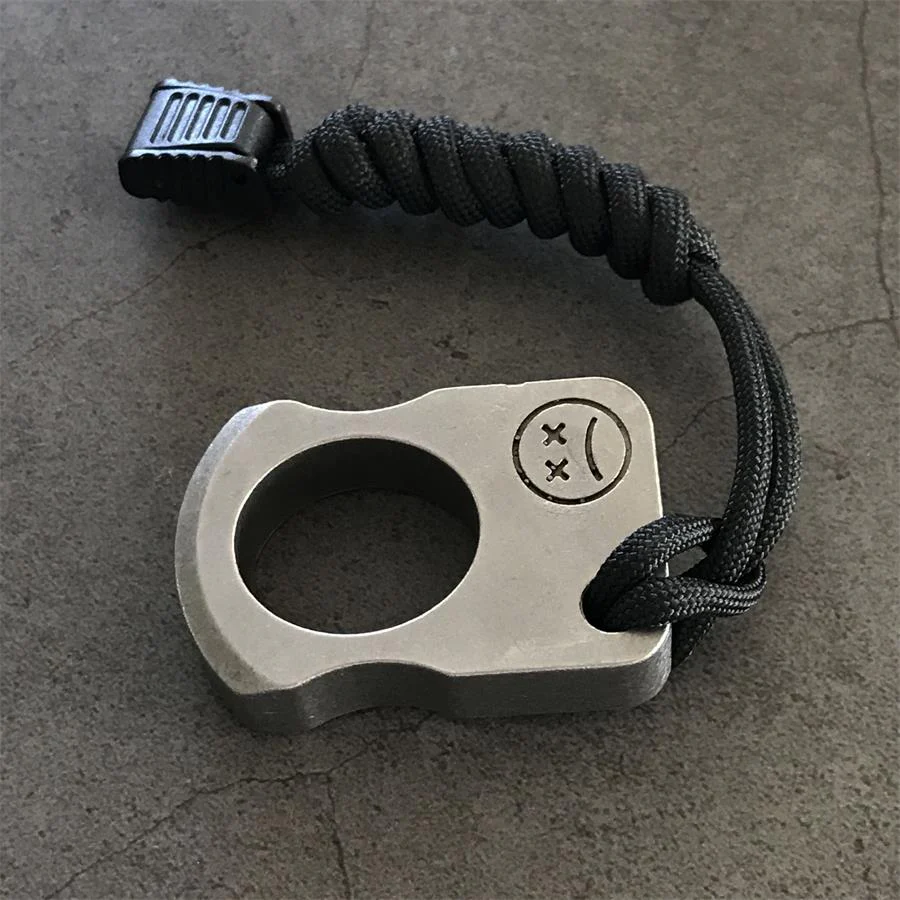 Solid Stainless Steel Brass Knuckle Duster Boxing Single Finger Buckle Self Defense Window Breaker Outdoor Portable EDC Tool - Image 13