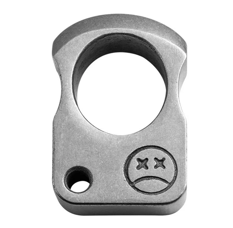 Solid Stainless Steel Brass Knuckle Duster Boxing Single Finger Buckle Self Defense Window Breaker Outdoor Portable EDC Tool - Image 8