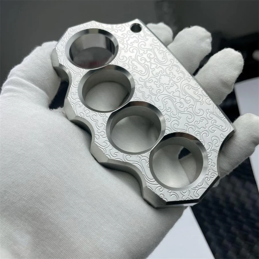 Solid Steel Carved Pattern Knuckle Duster - Image 14