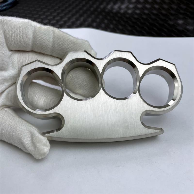 Solid Steel Classic Knuckle Duster Self-Defense EDC Tool - Image 2
