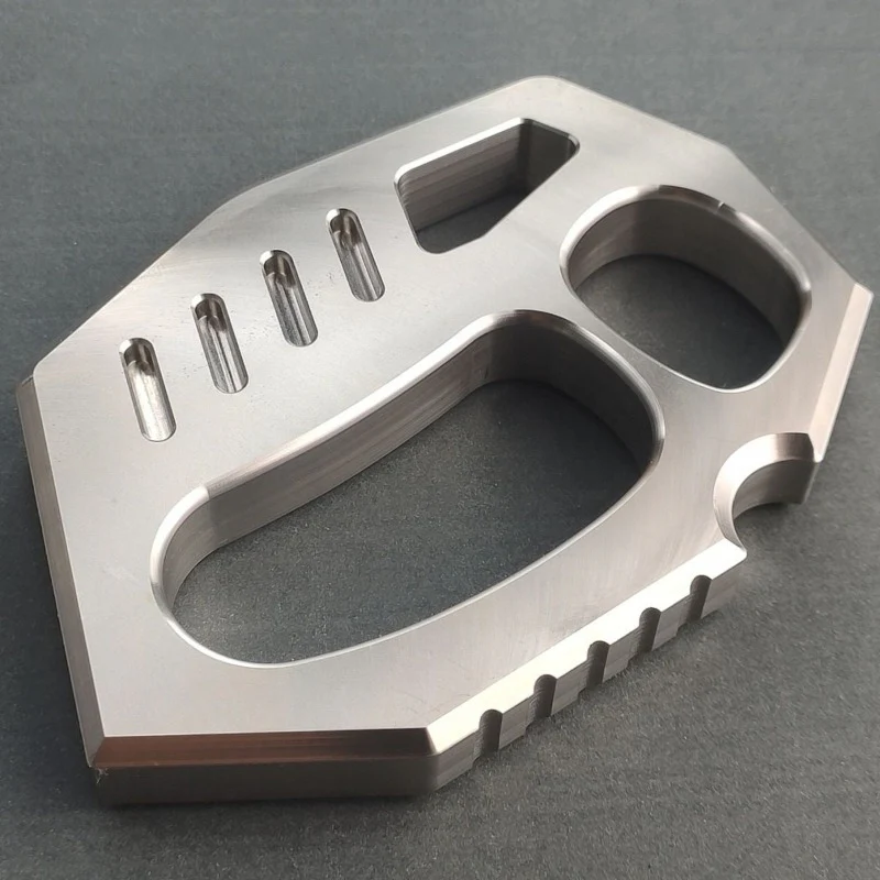 Solid Steel Knuckle Duster Two Finger Buckle Self Defense Window Breaking Boxing Knuckles Training Combat Guards - Image 8