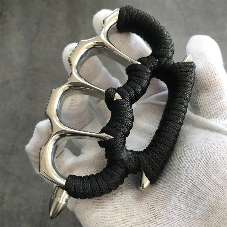 Solid Steel Knuckle Duster with Detachable Window Breaker - Image 5