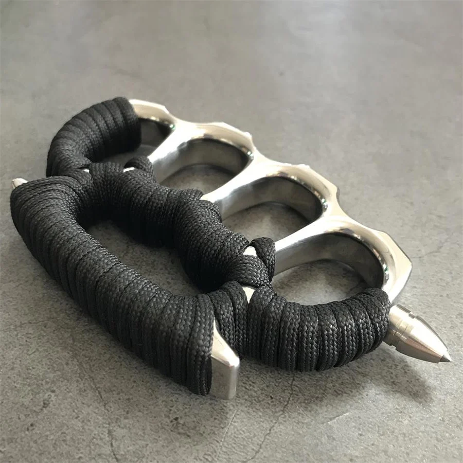 Solid Steel Knuckle Duster with Detachable Window Breaker - Image 8
