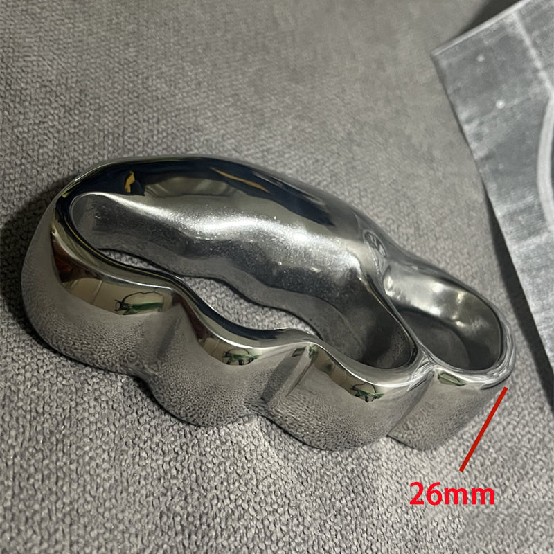 Solid Steel Self-defense Knuckle Duster EDC Tool - Image 6