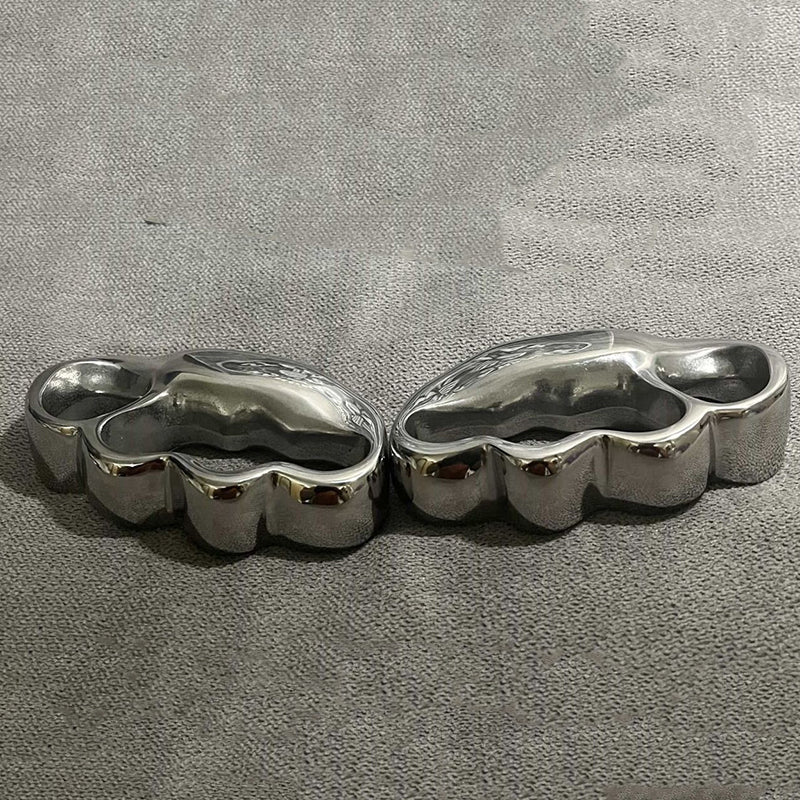 Solid Steel Self-defense Knuckle Duster EDC Tool - Image 7