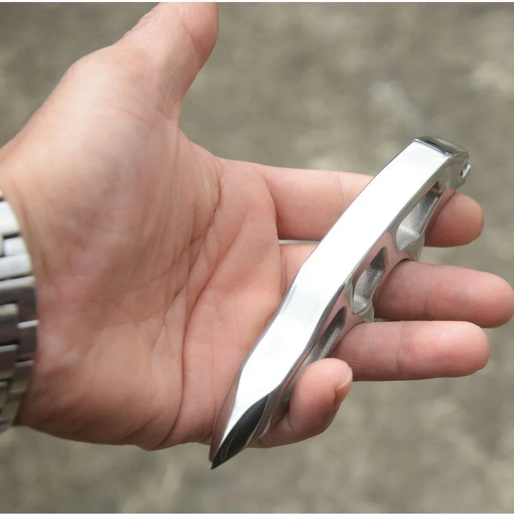 Solid Steel Single Finger Knuckle Duster Boxing Self Defense Buckle Window Breaker Outdoor EDC Tool - Image 6