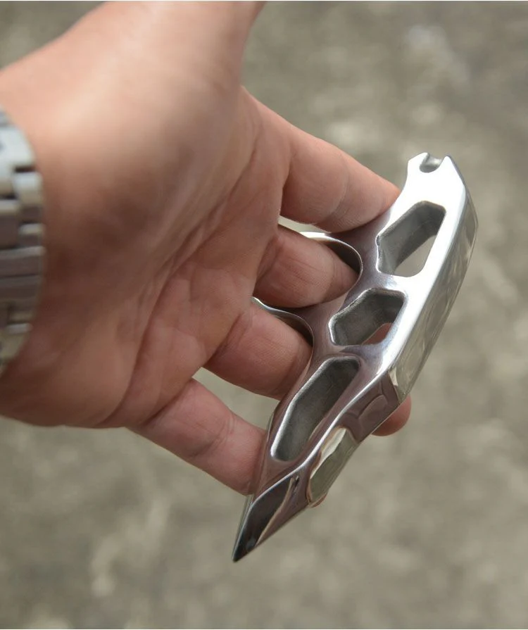 Solid Steel Single Finger Knuckle Duster Boxing Self Defense Buckle Window Breaker Outdoor EDC Tool - Image 8