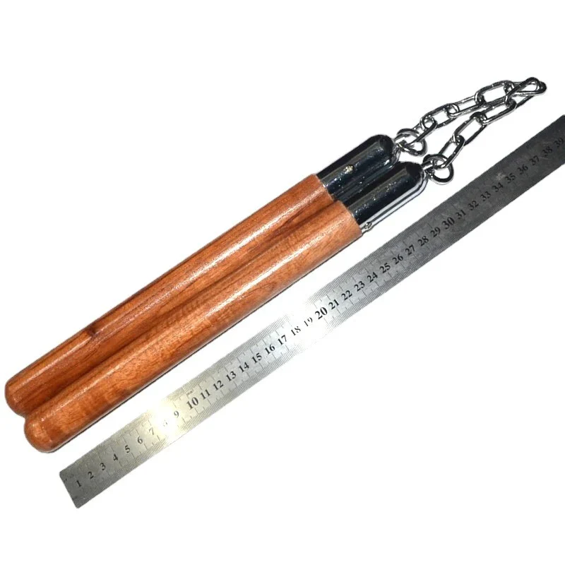 Sports Training Wooden Nunchucks Martial Arts Outdoor Self Defense EDC Tool - Image 3