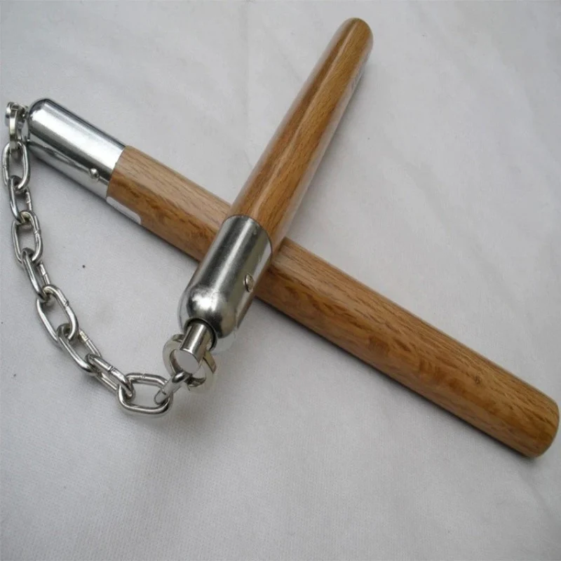 Sports Training Wooden Nunchucks Martial Arts Outdoor Self Defense EDC Tool - Image 7