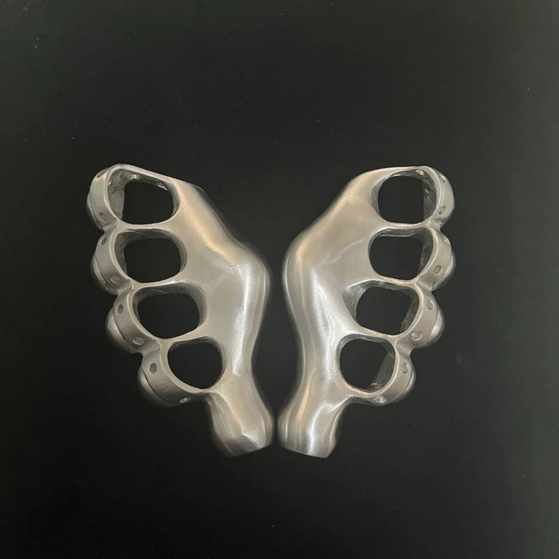 Stainless Steel Knuckle Duster Four Finger Boxing Self Defense Buckle Window Breaker Outdoor EDC Tool