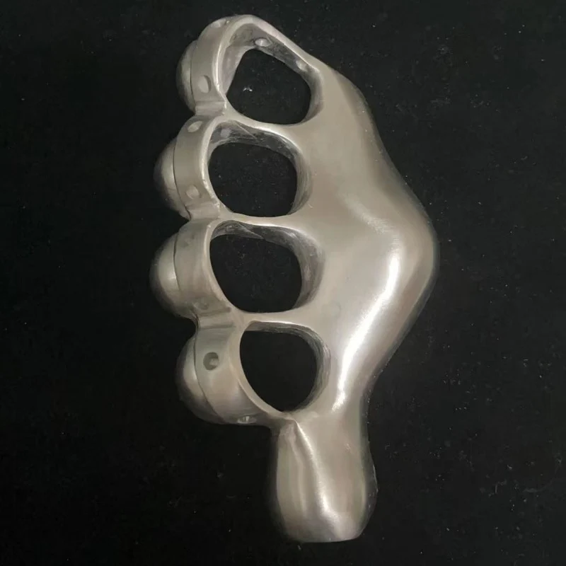 Stainless Steel Knuckle Duster Four Finger Boxing Self Defense Buckle Window Breaker Outdoor EDC Tool - Image 3
