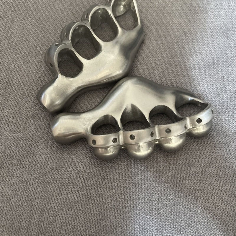 Stainless Steel Knuckle Duster Four Finger Boxing Self Defense Buckle Window Breaker Outdoor EDC Tool - Image 7