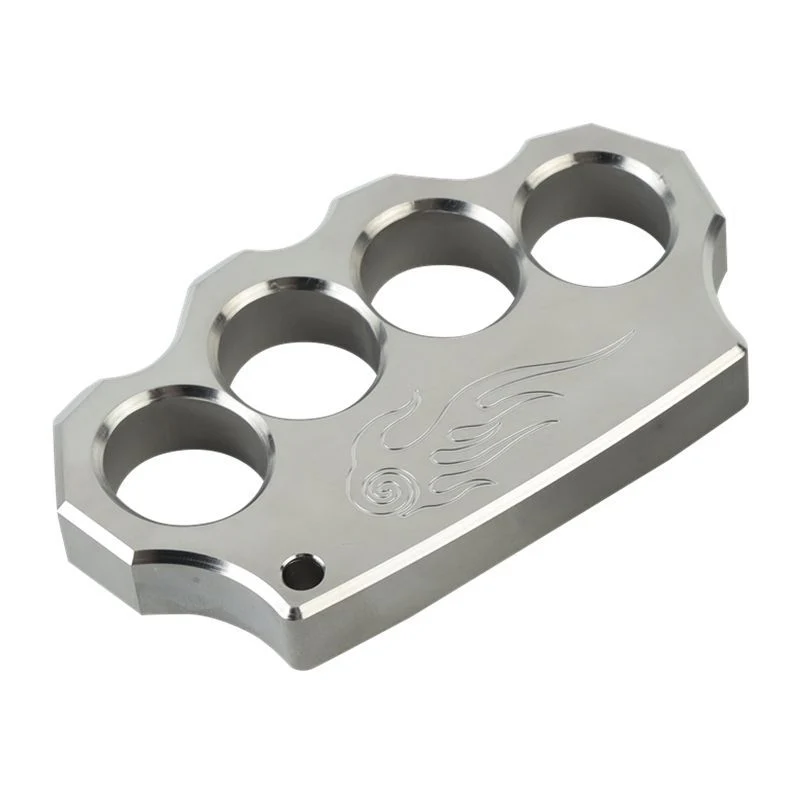 Strong Steel Solid Knuckle Duster Finger Buckle Self-defense Broken Window Boxing Training Knuckles EDC Tool - Image 6