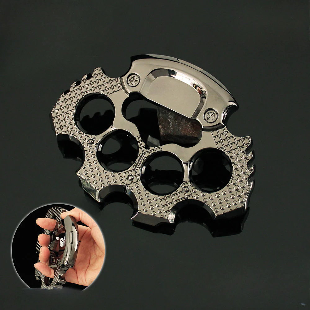 Sturdy Heavy Knuckle Duster Window Breaking Self-Defense Gear - Image 3