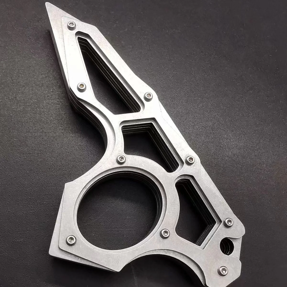 Sturdy Stainless Steel Knuckle Duster Boxing Single Finger Buckle Defense Window Breaker Outdoor EDC Tool - Image 5