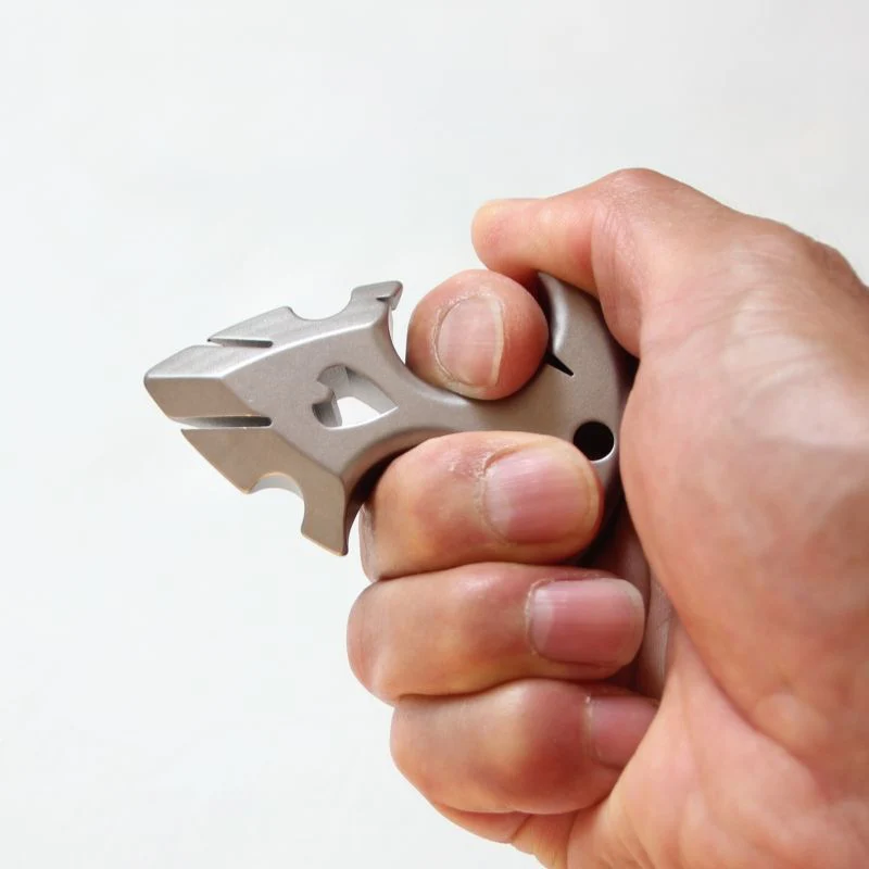 TC21 Titanium Knuckle Duster Boxing Self Defense EDC Tool - Image 3