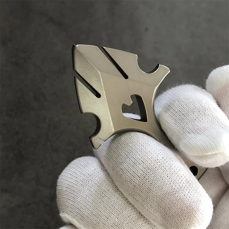 TC21 Titanium Knuckle Duster Self-Defense Doomsday Shield Self-defense Pendant - Image 5