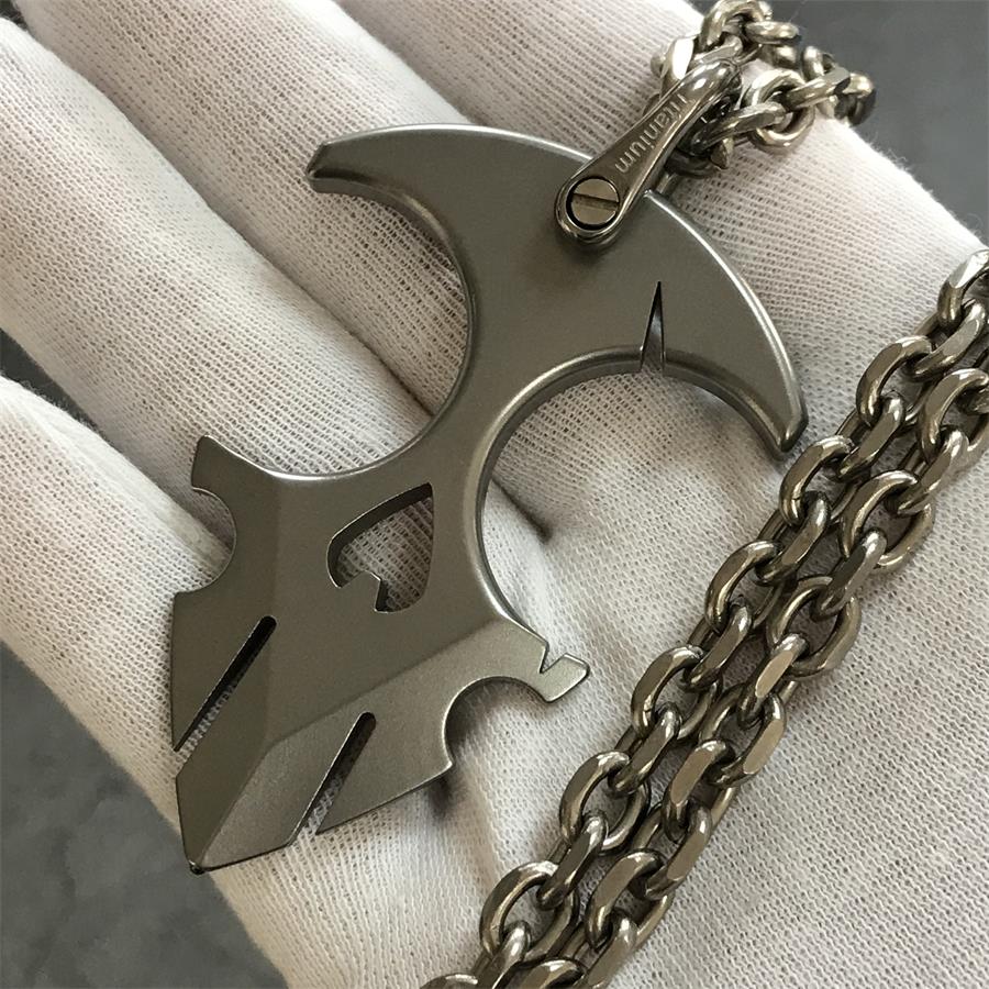 TC21 Titanium Knuckle Duster Self-Defense Doomsday Shield Self-defense Pendant - Image 7