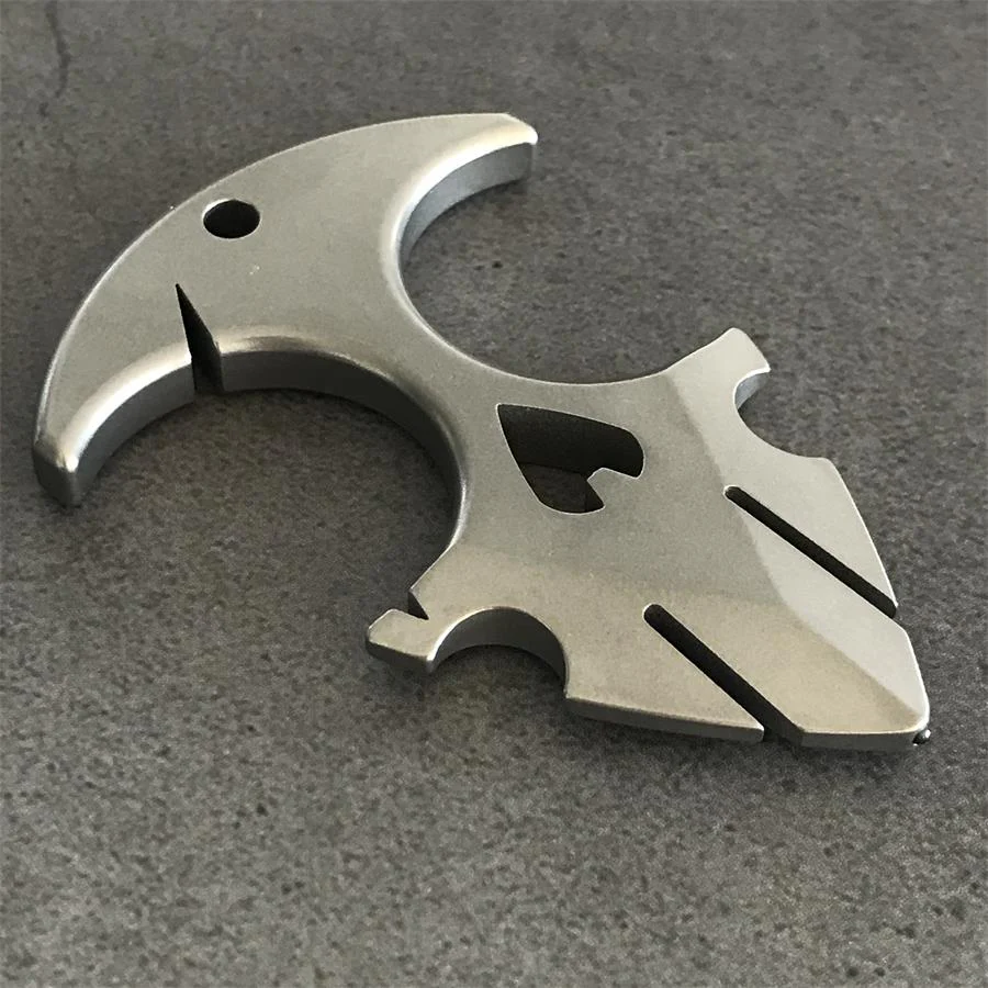 TC21 Titanium Knuckle Duster Self-Defense Doomsday Shield Self-defense Pendant - Image 9