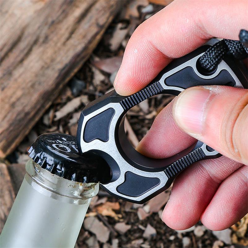 TC4 Titanium One Finger Knuckle Duster Broken Window Protective Gear - Image 3