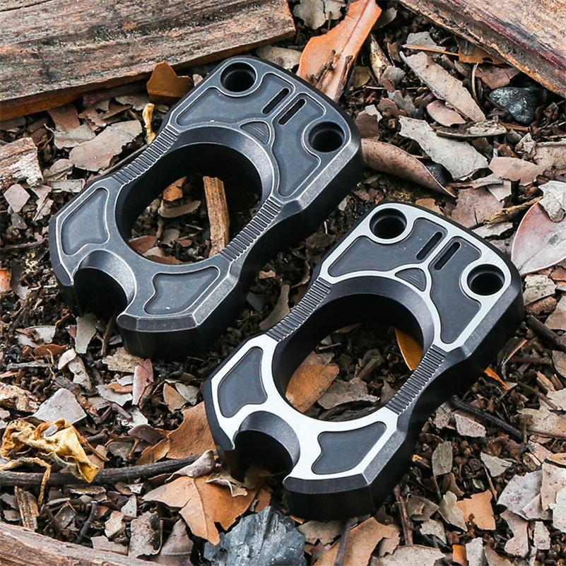 TC4 Titanium One Finger Knuckle Duster Broken Window Protective Gear - Image 6