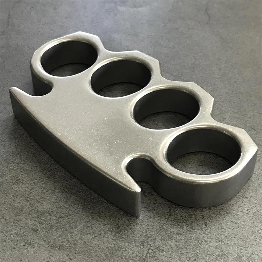 The King Classic Stonewashed Steel Knuckle Dusters - Image 3