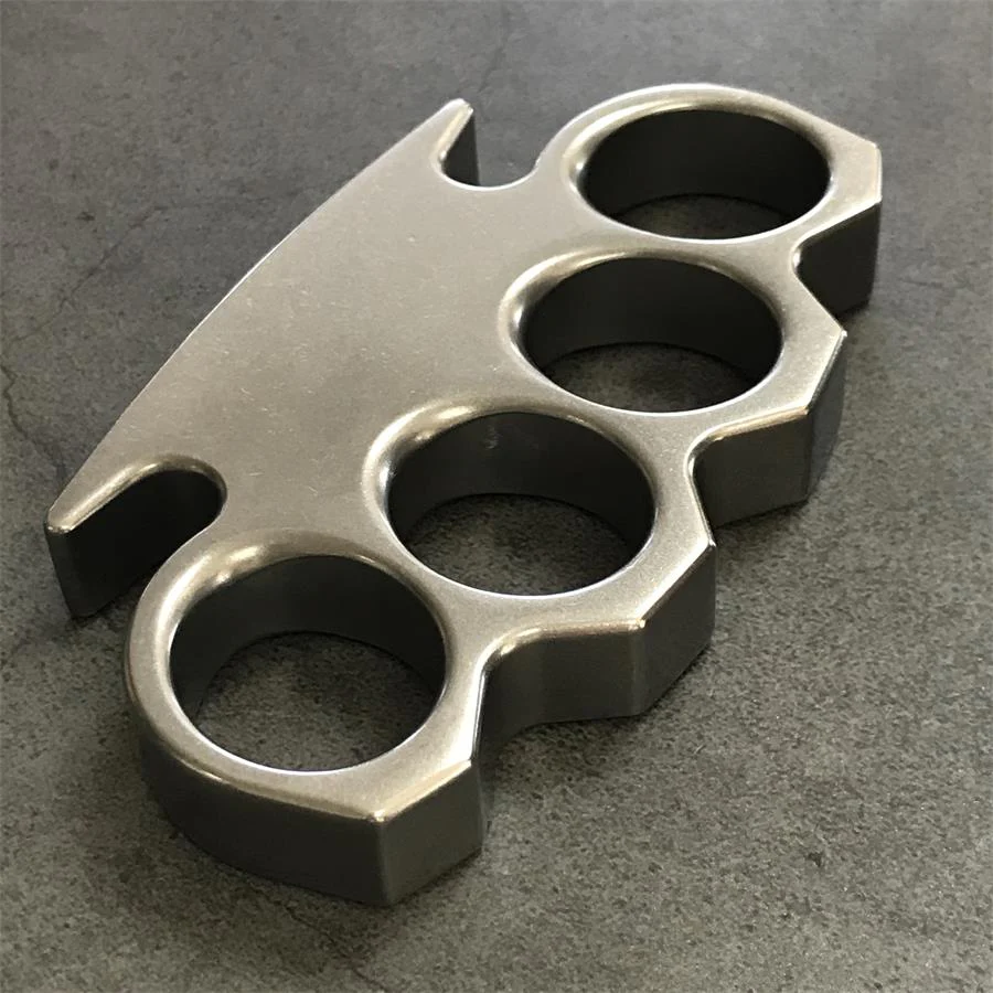 The King Classic Stonewashed Steel Knuckle Dusters - Image 5