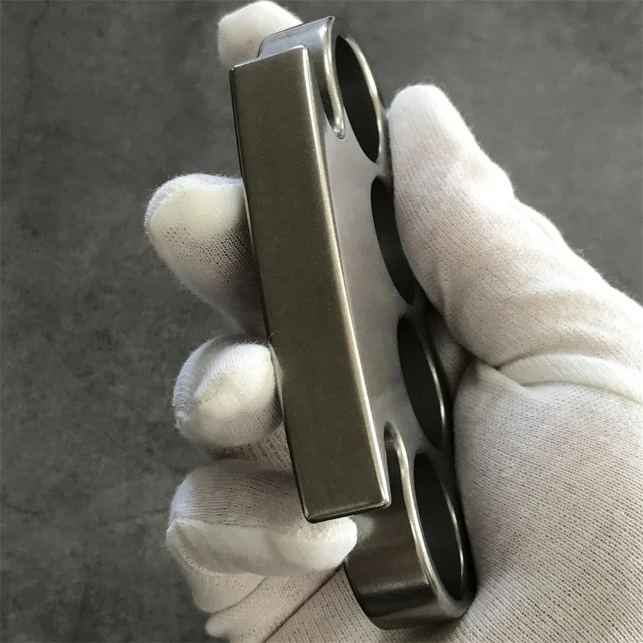 The King Classic Stonewashed Steel Knuckle Dusters - Image 9