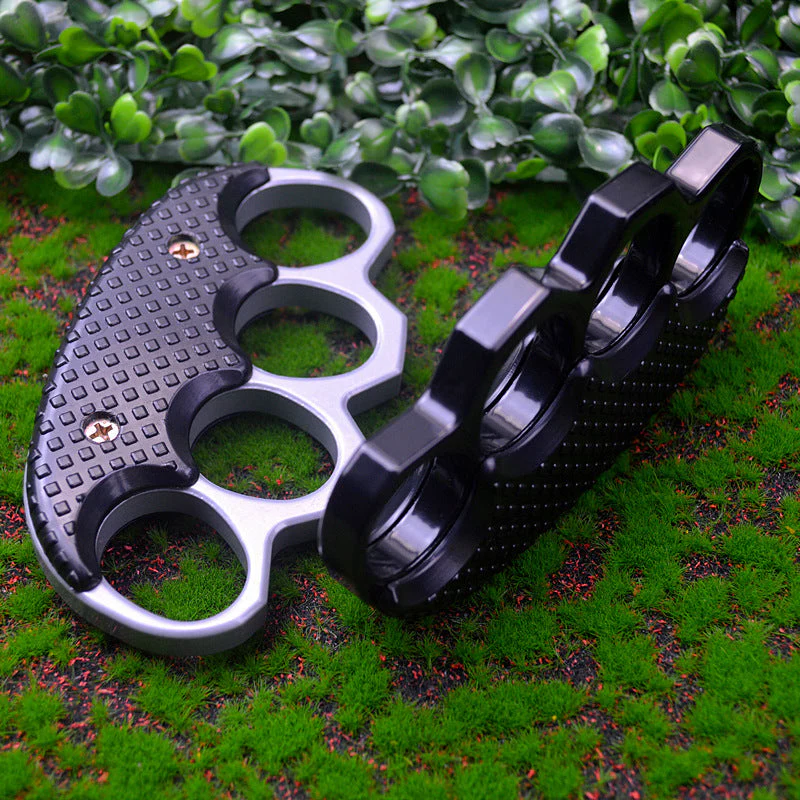 Thickened Anti-slip Knuckle Duster Boxing Self-defense Four-finger Button Window Breaker Outdoor Camping EDC Tool - Image 6