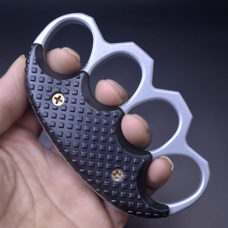 Thickened Anti-slip Knuckle Duster Boxing Self-defense Four-finger Button Window Breaker Outdoor Camping EDC Tool - Image 8