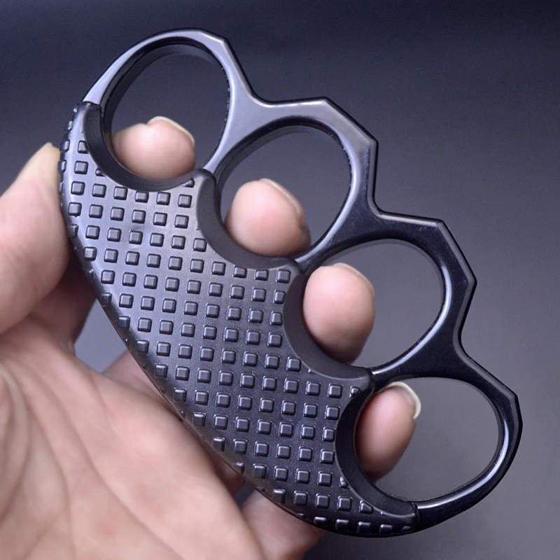 Thickened Anti-slip Knuckle Duster Boxing Self-defense Four-finger Button Window Breaker Outdoor Camping EDC Tool - Image 9