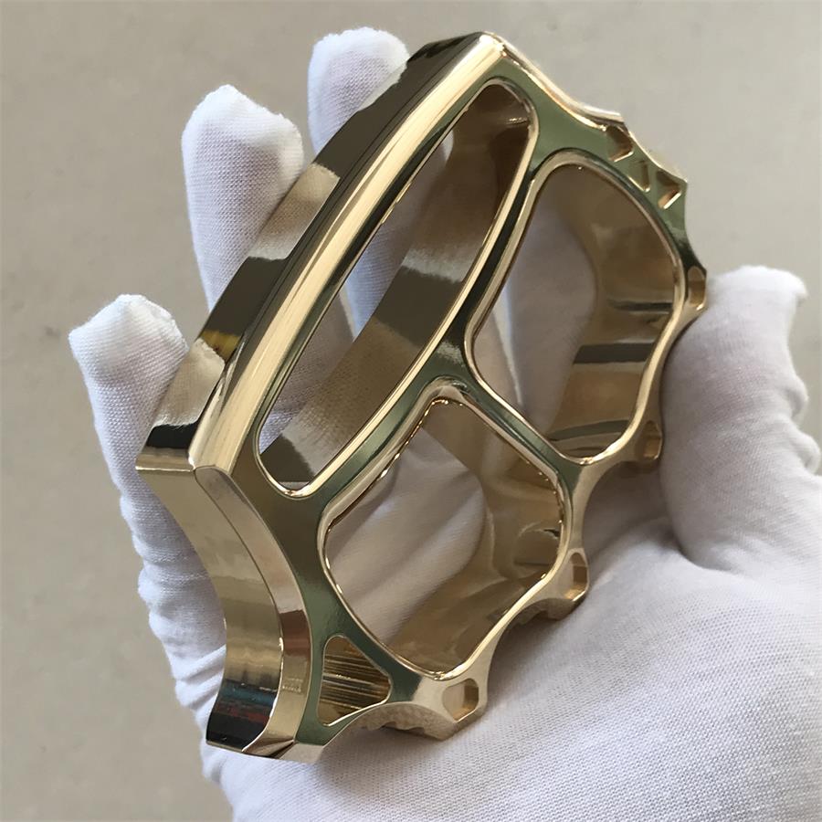 Thickened Brass Knuckle Duster Self-defense Protective Gear - Image 3