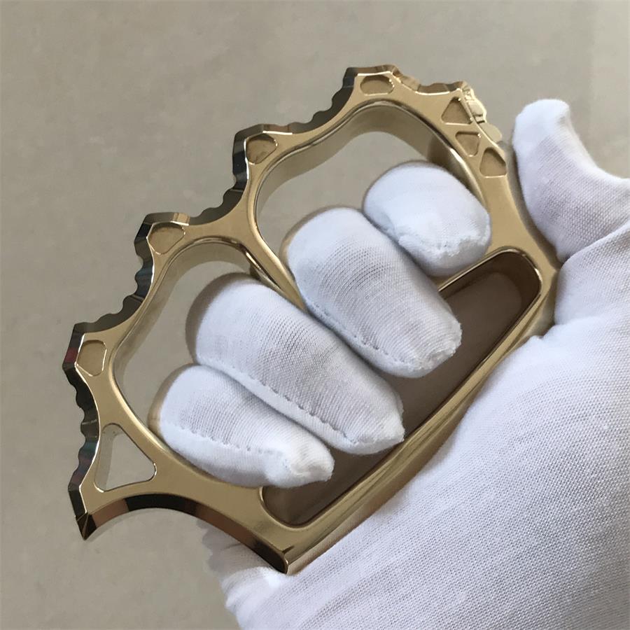 Thickened Brass Knuckle Duster Self-defense Protective Gear - Image 4
