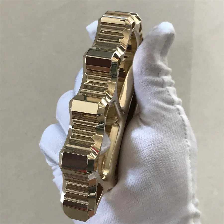 Thickened Brass Knuckle Duster Self-defense Protective Gear - Image 9