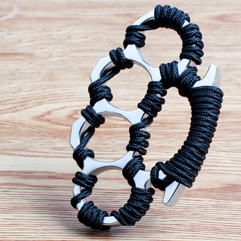 Thickened Umbrella Rope Knuckle Duster Boxing Self-defense Buckle Window Breaker Outdoor EDC Tool - Image 2