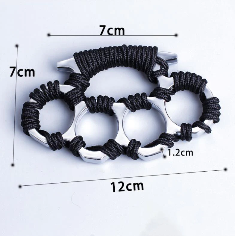 Thickened Umbrella Rope Knuckle Duster Boxing Self-defense Buckle Window Breaker Outdoor EDC Tool - Image 3