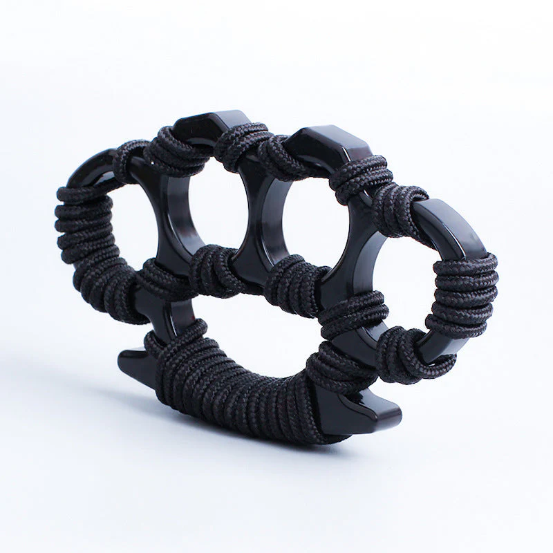 Thickened Umbrella Rope Knuckle Duster Boxing Self-defense Buckle Window Breaker Outdoor EDC Tool - Image 4